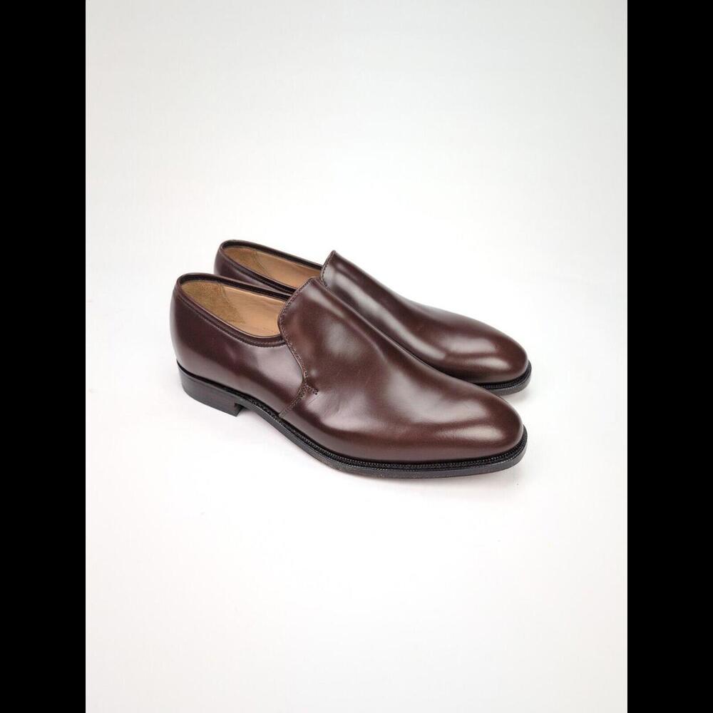 NEW ALFRED SARGENT Men's Sz US 10D UK 9D KENNEDY Brown Leather Slip On Loafer